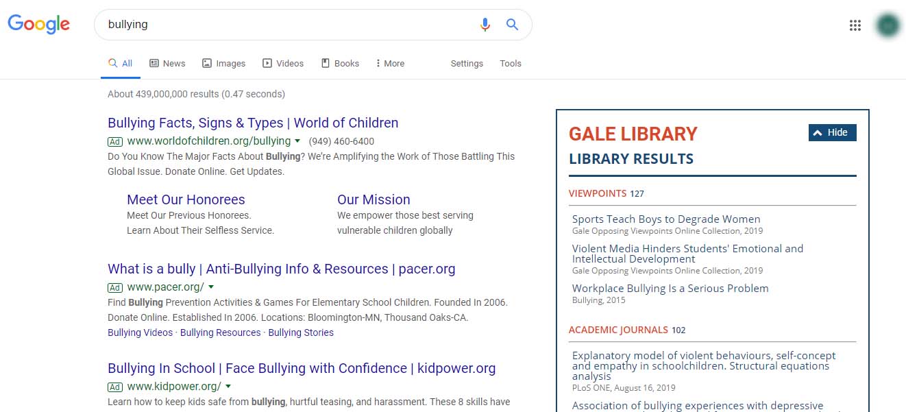 Gale In Context: Opposing Viewpoints Chrome Extension